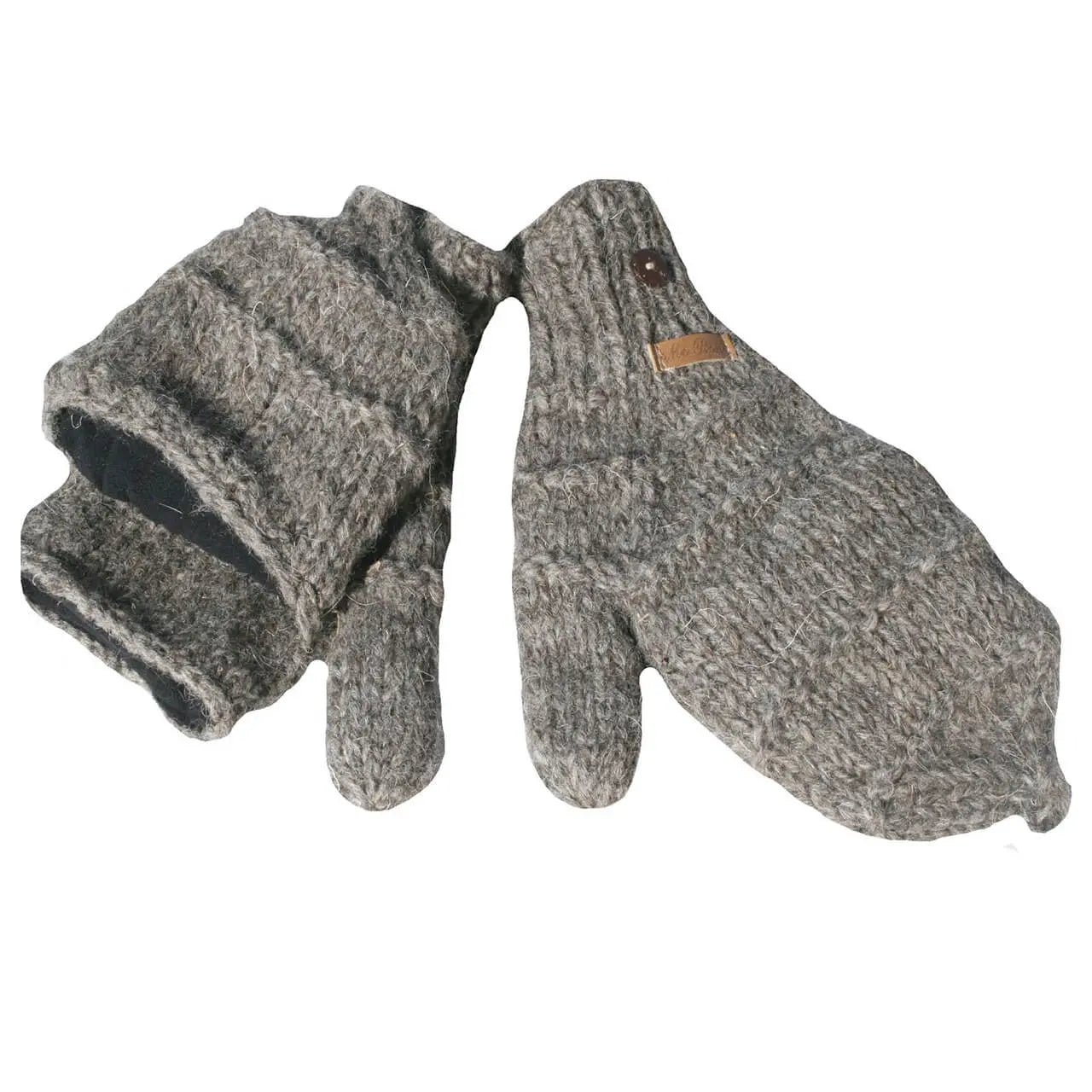 Wollstrick Klapphandschuhe Vivien – Praktisch & Warm – Talisman alternativshop
