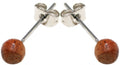 Paar Ohrstecker mit Holzperle - Holzschmuck, Talisman Shop