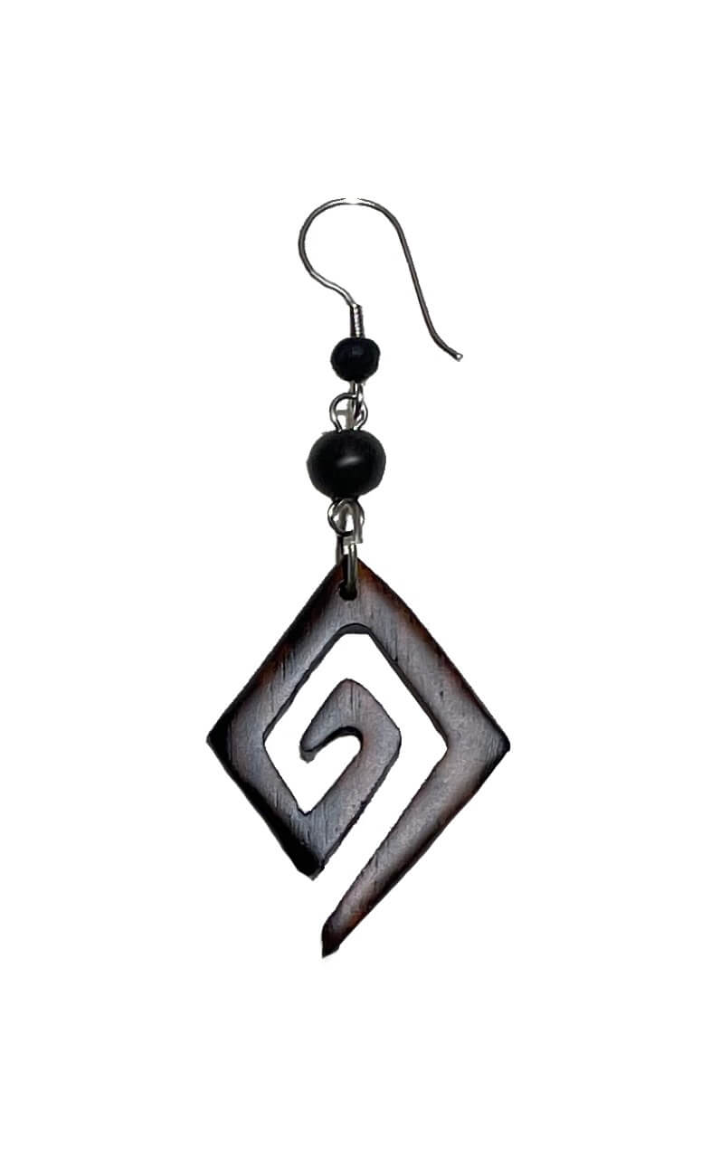 Holz Ohrringe Ohrhänger Ohrringe Natur Schmuck