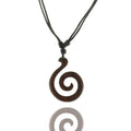 Holz Kette Spirale Goa Schmuck