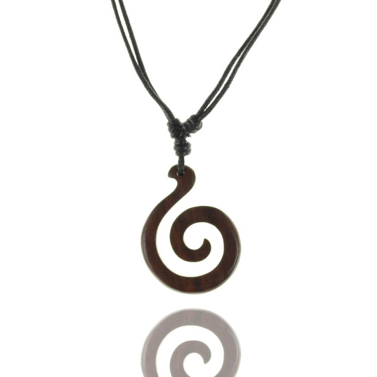 Holz Kette Spirale Goa Schmuck