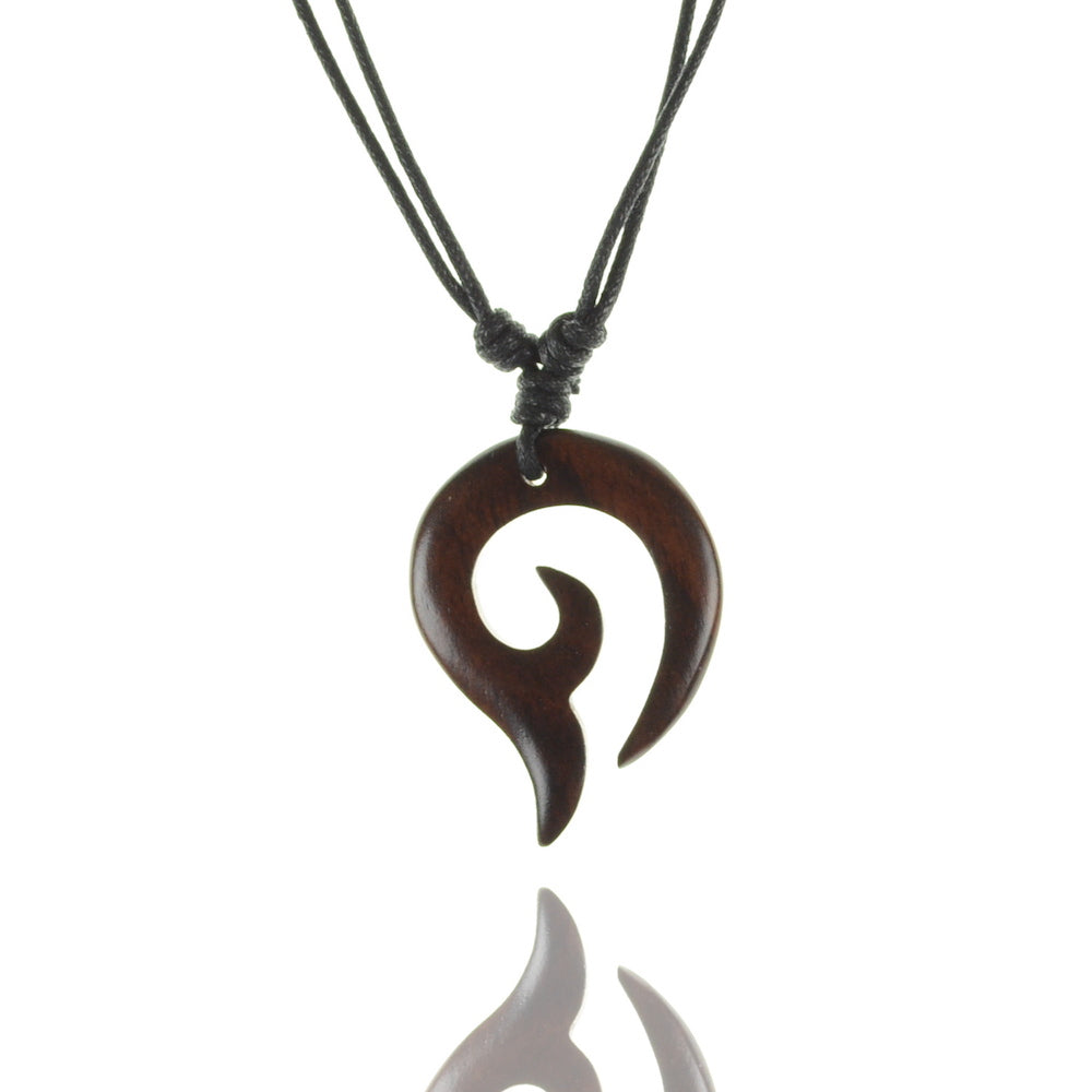 Tribal Holz Kette Natur-Schmuck