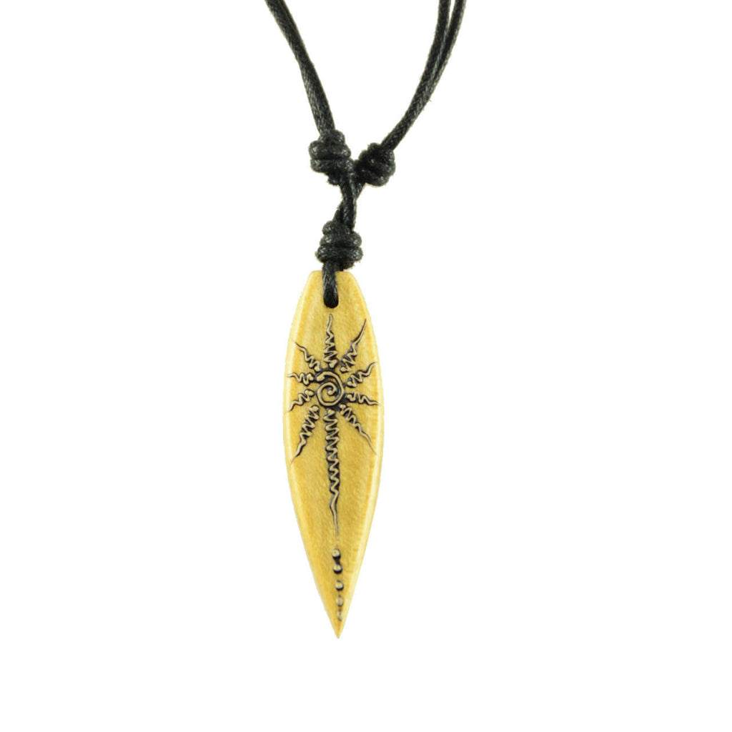 Surfboard Holz Kette Natur-Schmuck