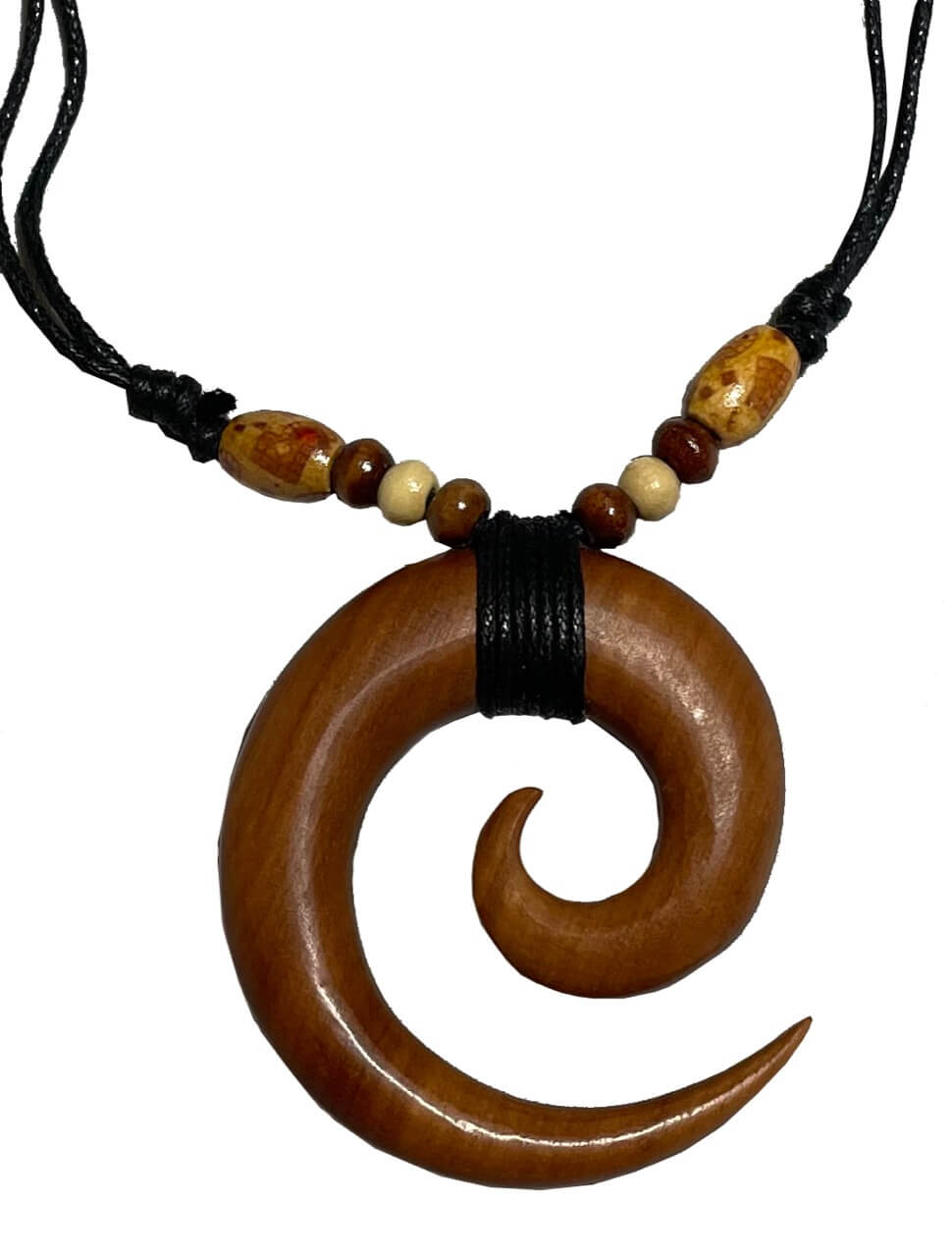 Holz Kette Spirale Goa Schmuck