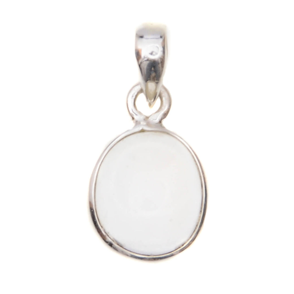Ovaler Bergkristall Silberanhänger Edelstein Schmuck