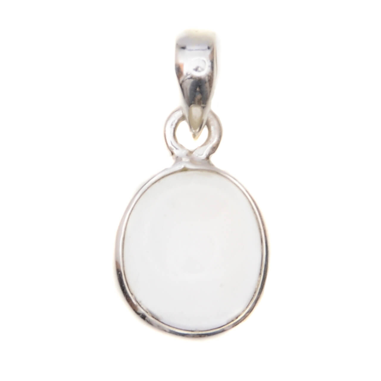 Ovaler Bergkristall Silberanhänger Edelstein Schmuck