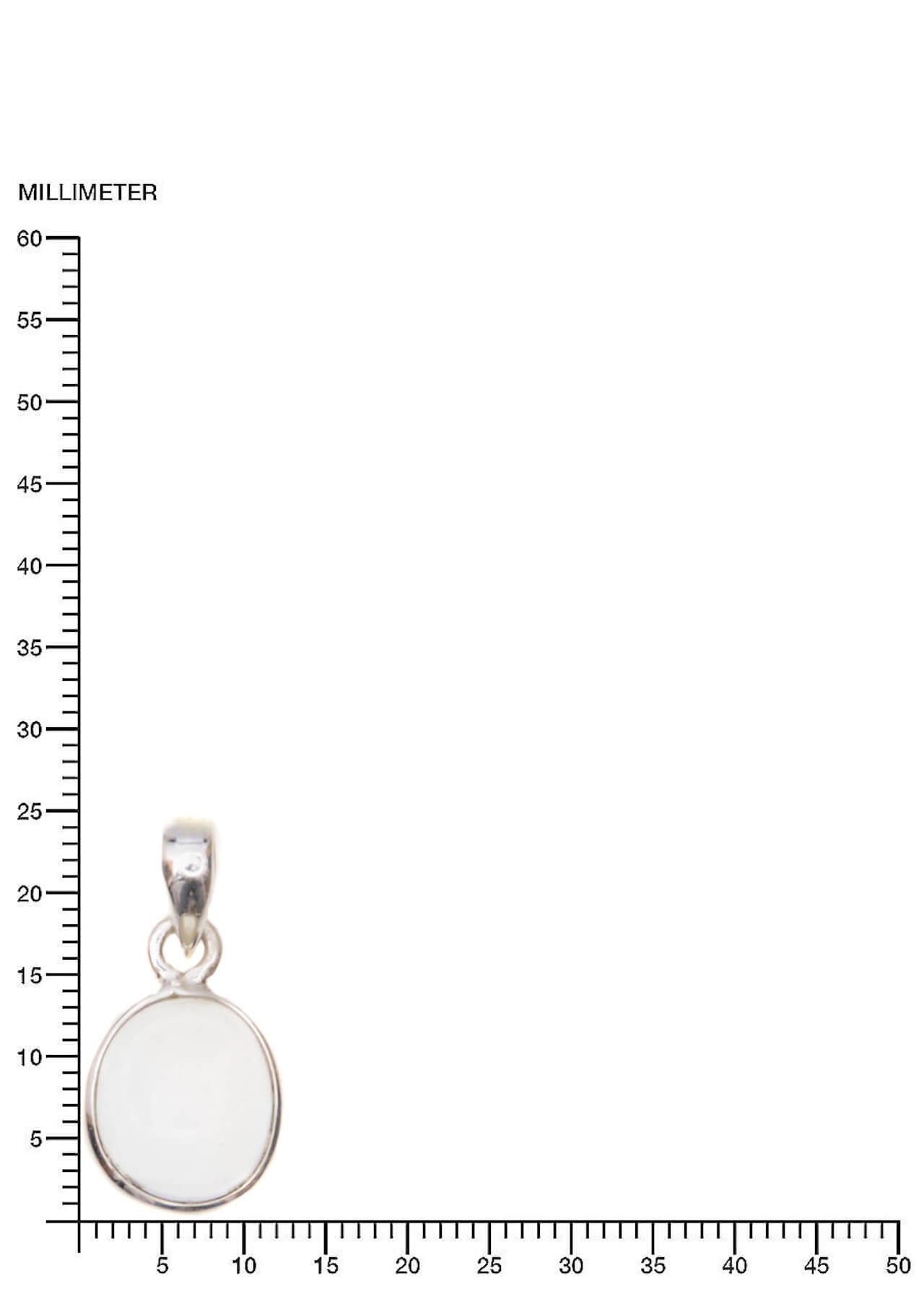 Ovaler Bergkristall Silberanhänger Edelstein Schmuck