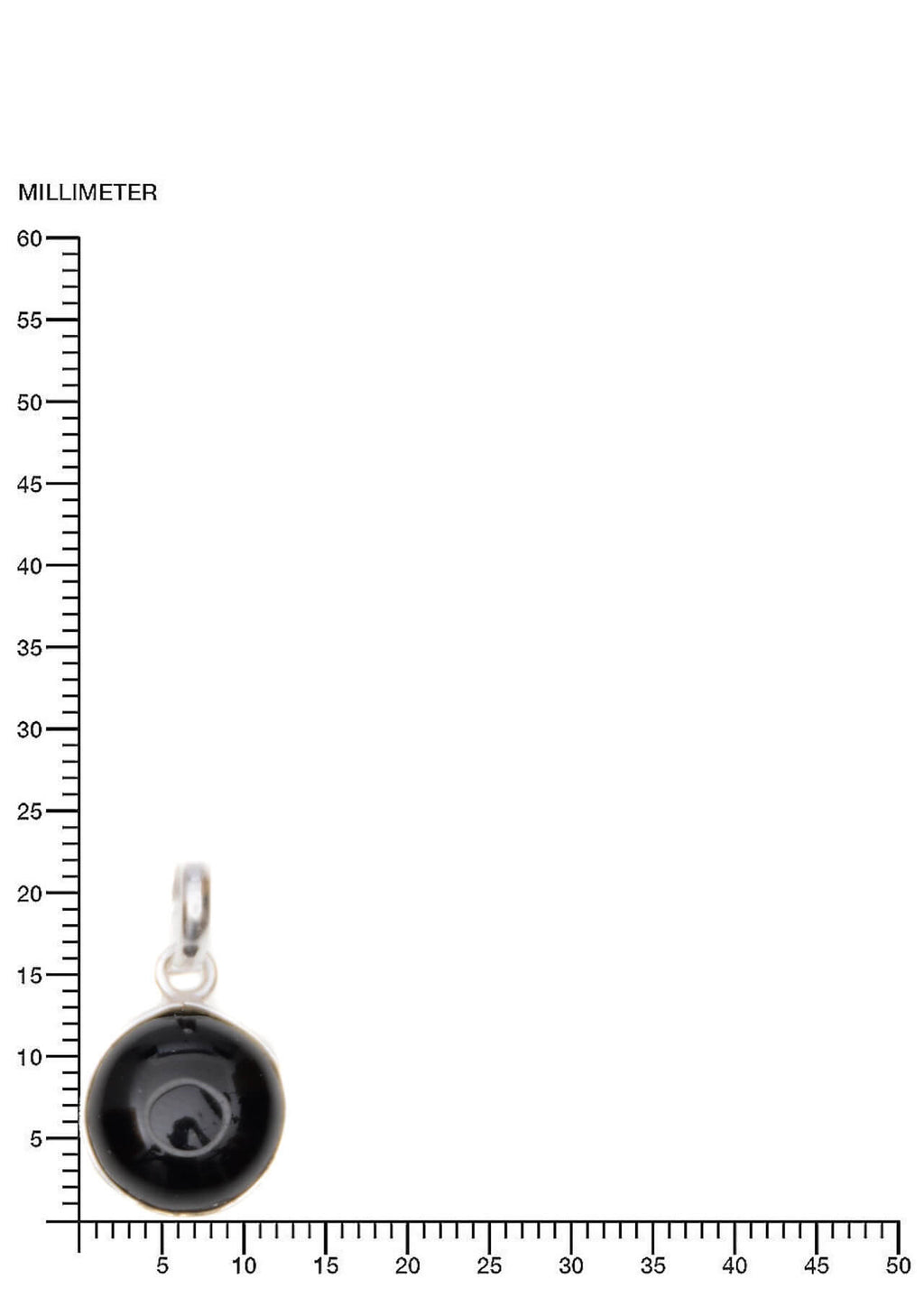 Onyx Anhänger Rund Edelstein Schmuck