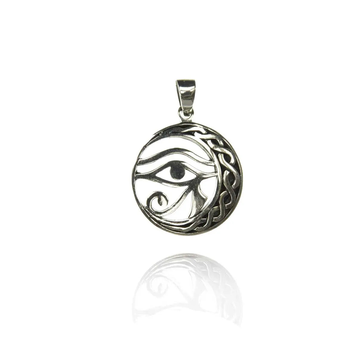 Horus-Auge Bedeutung 925-Silber Kettenanhänger
