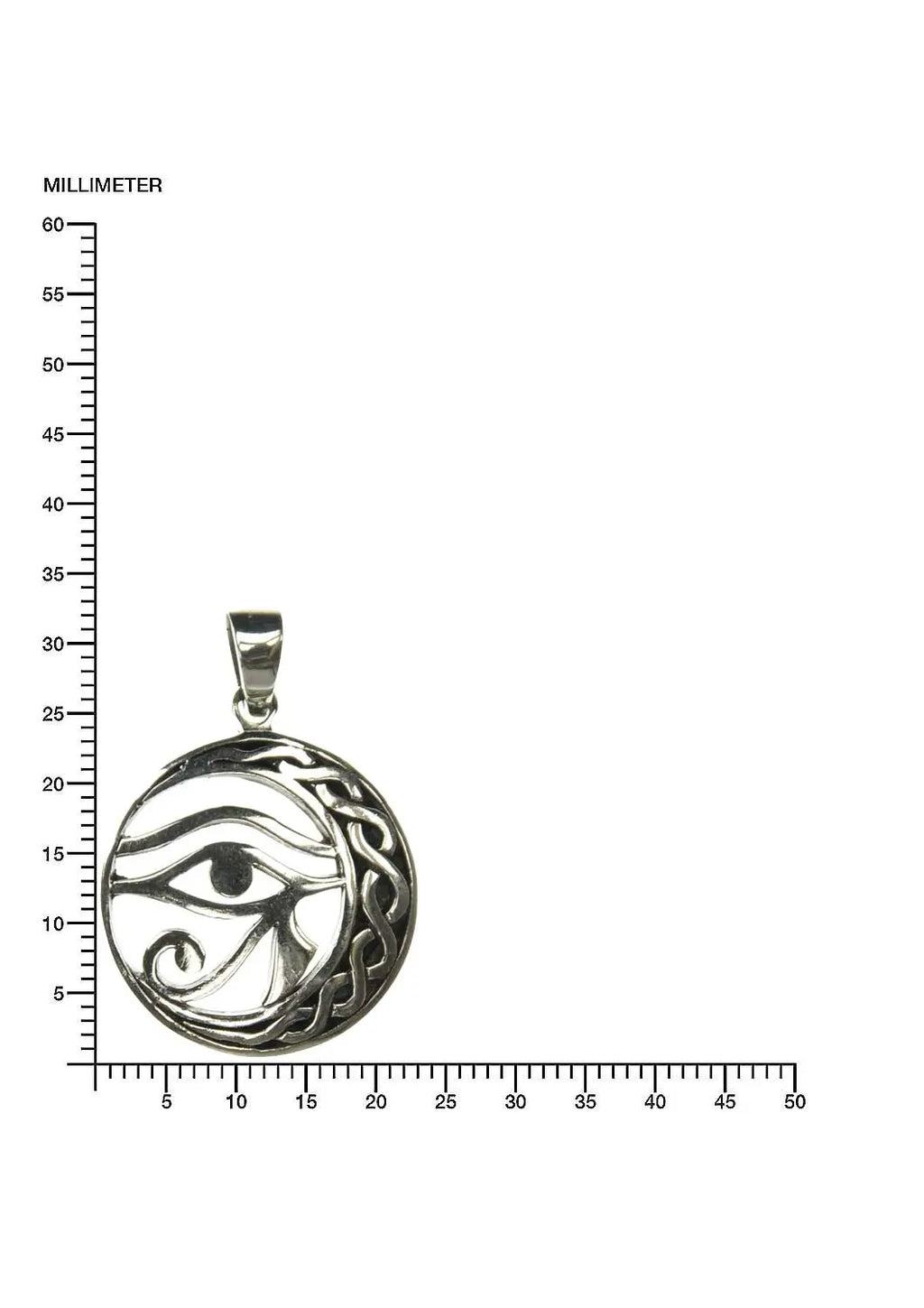 Horus-Auge Bedeutung 925-Silber Kettenanhänger