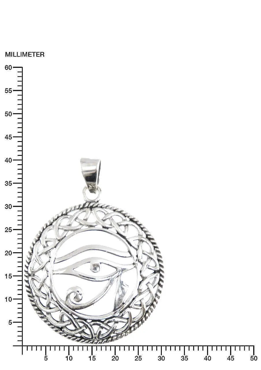 Horus-Auge Bedeutung 925-Silber Kettenanhänger