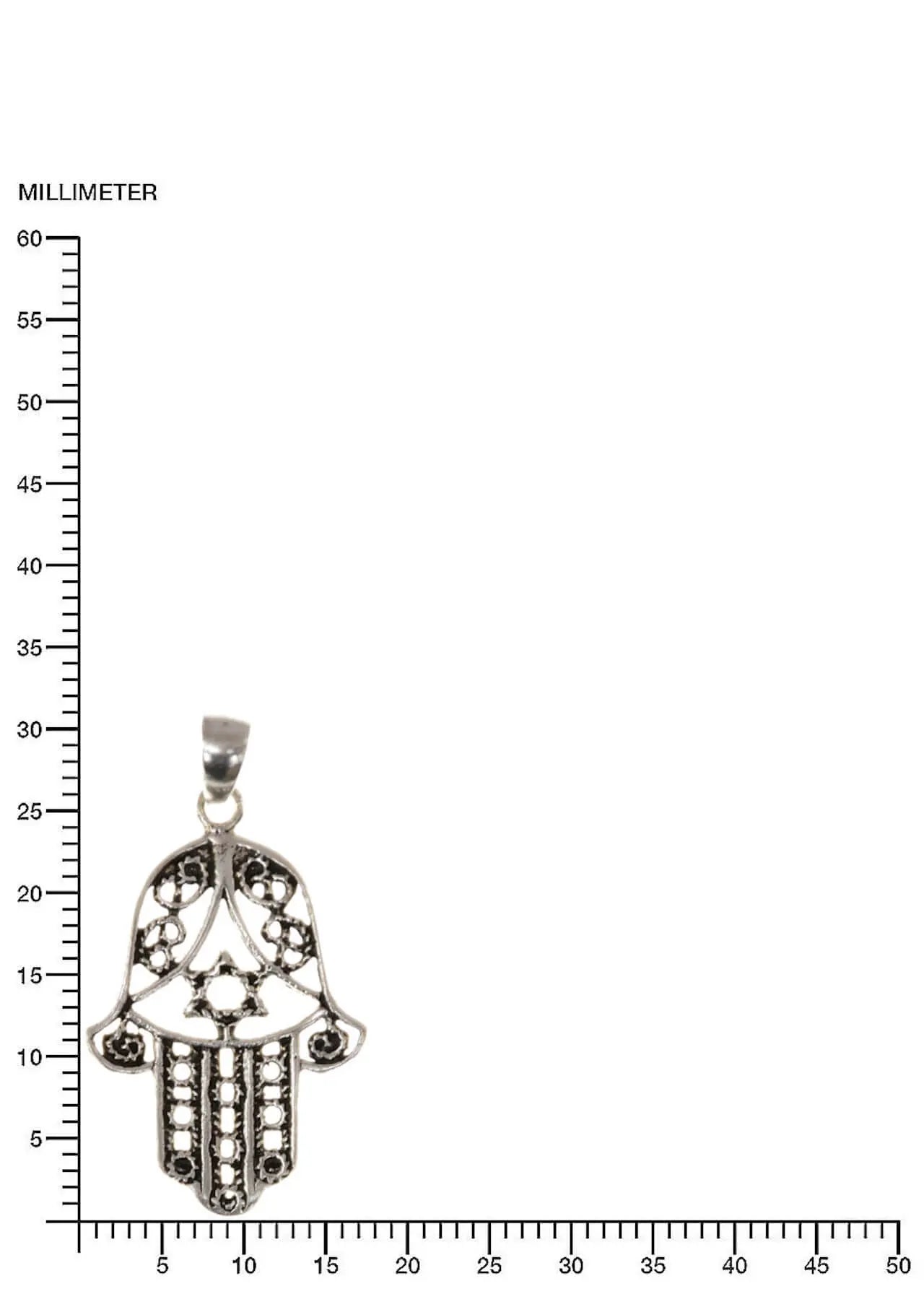 Hand der Fatima Anhänger 925 Silber