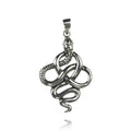 Schlange Silber Kettenanhänger 47mm Gothic Schmuck