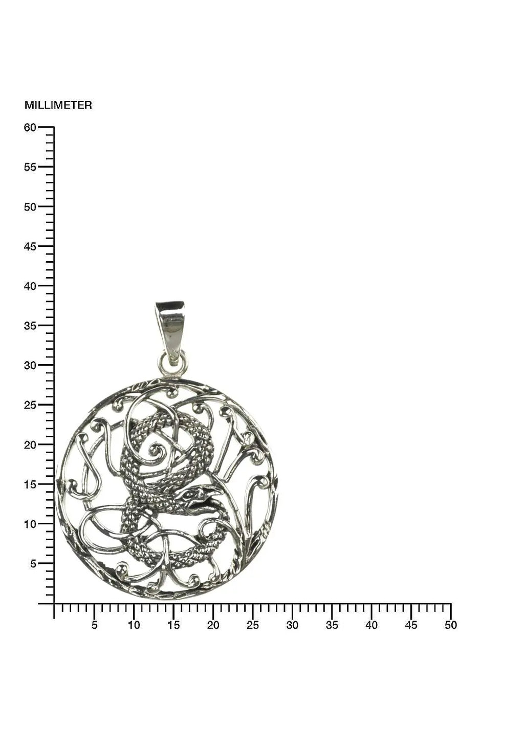 Schlange Kette Silberanhänger Schmuck