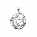 Schlange auf Pentagram Anhänger 925 Silber – Mystischer Talisman