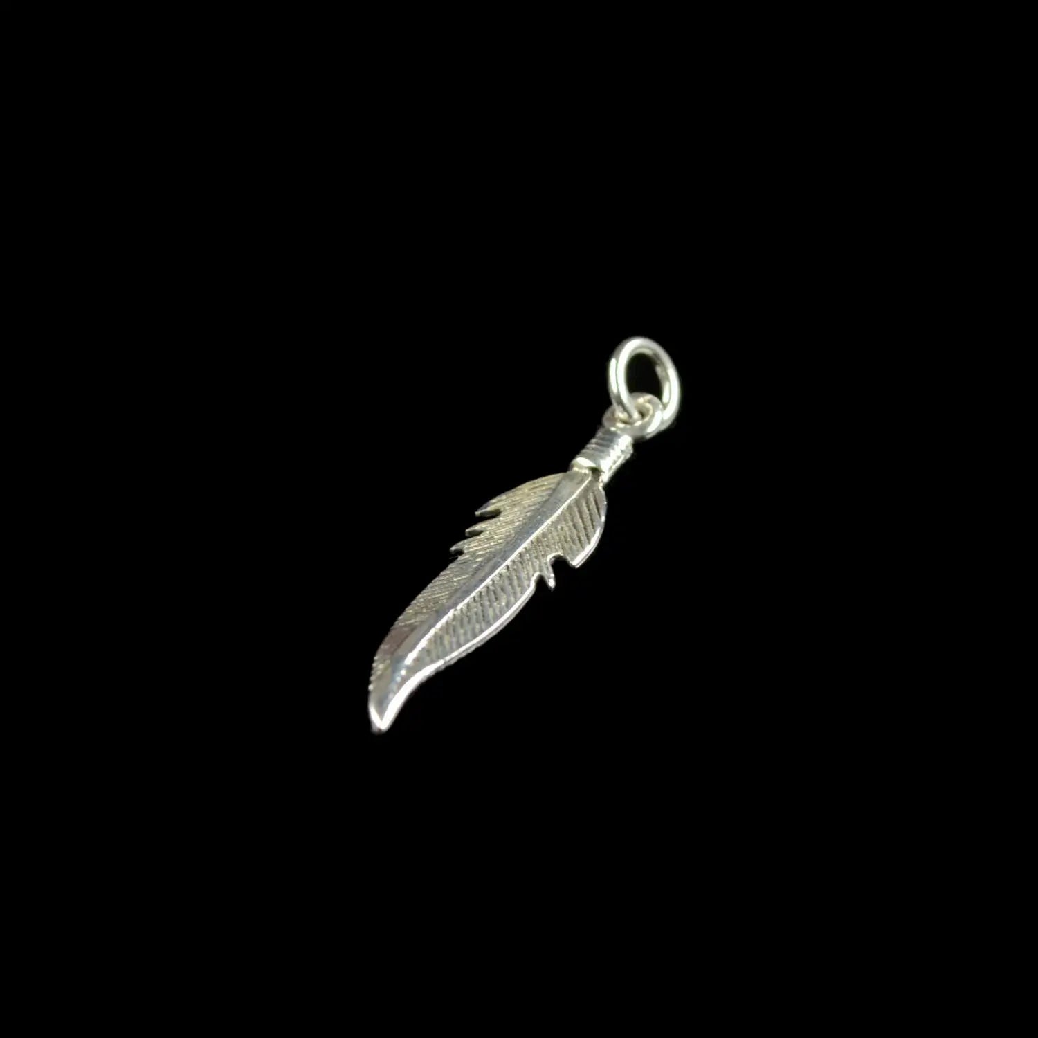 Silberanhänger Feder Silberschmuck