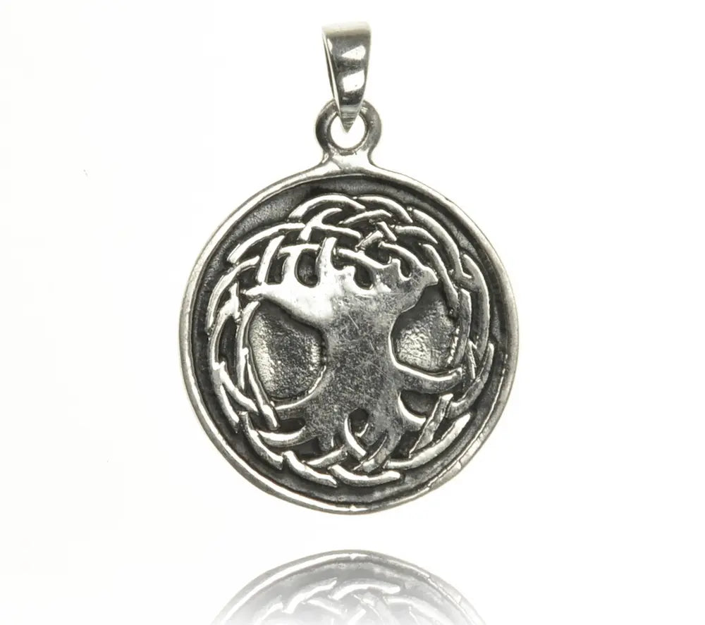 Yggdrasil Silberanhänger Lebensbaum Schmuck