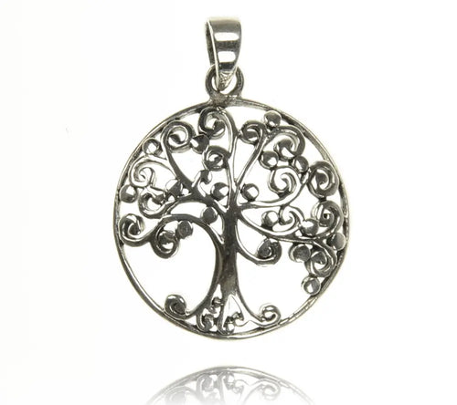 Baum Silber Anhänger Lebensbaum Schmuck