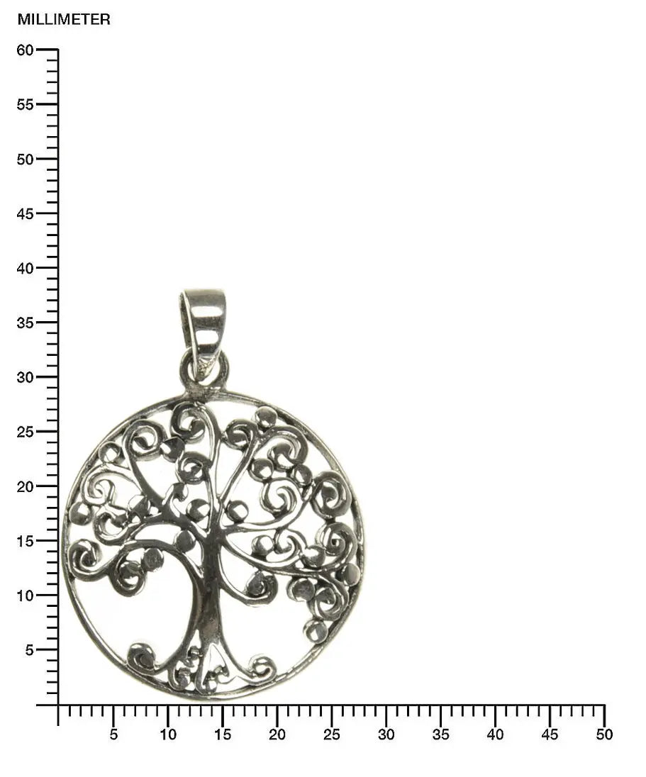 Baum Silber Anhänger Lebensbaum Schmuck