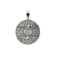 Massiver Lebensbaum Anhänger mit Spirale – 925 Silber starke Symbolik