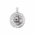 Sonne-Mond Anhänger keltische Borte Mystik-Schmuck