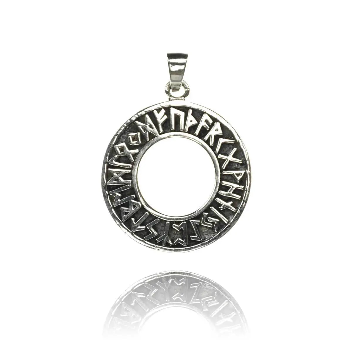 Futhark Kettenanhänger Silber Wikinger Edda