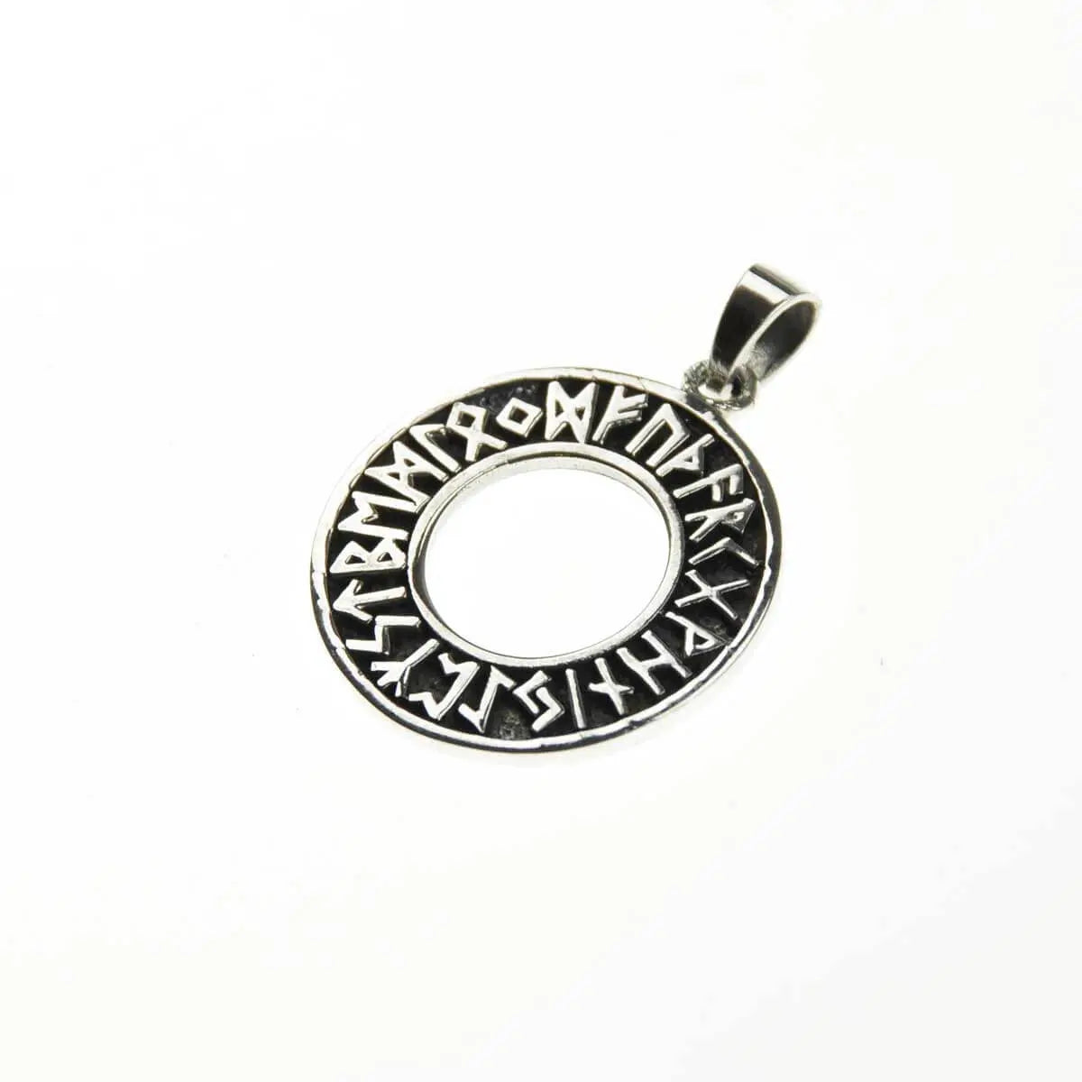 Futhark Kettenanhänger Silber Wikinger Edda