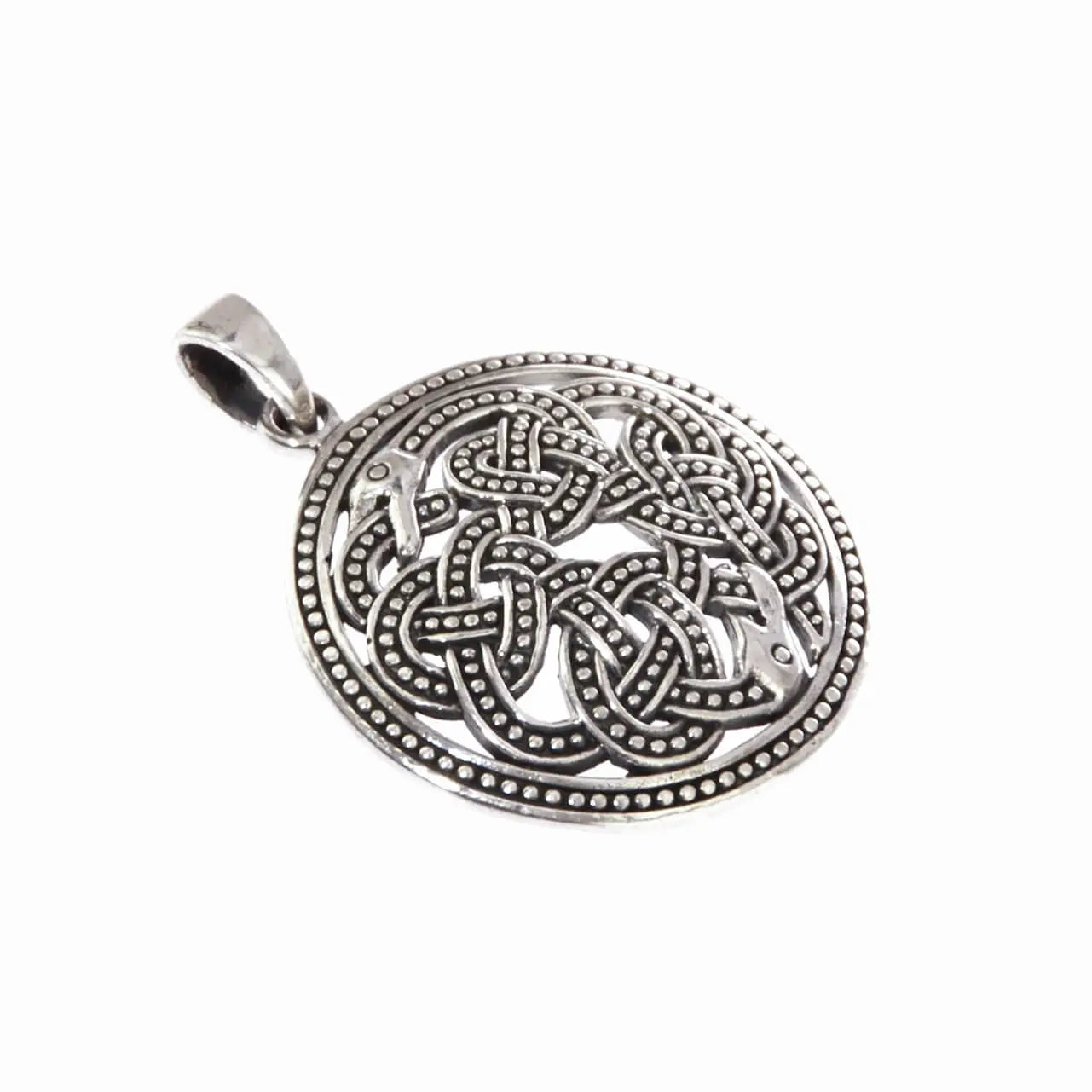 Schlangen von Urnes Wikinger Silber-Anhänger Schlangen Knotenmotiv