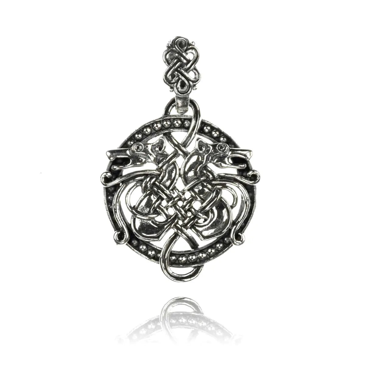 Drache Wikinger Schmuck Silber Amulett