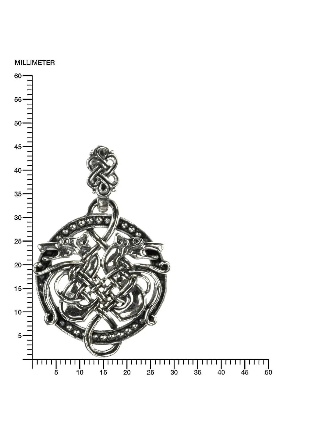 Drache Wikinger Schmuck Silber Amulett