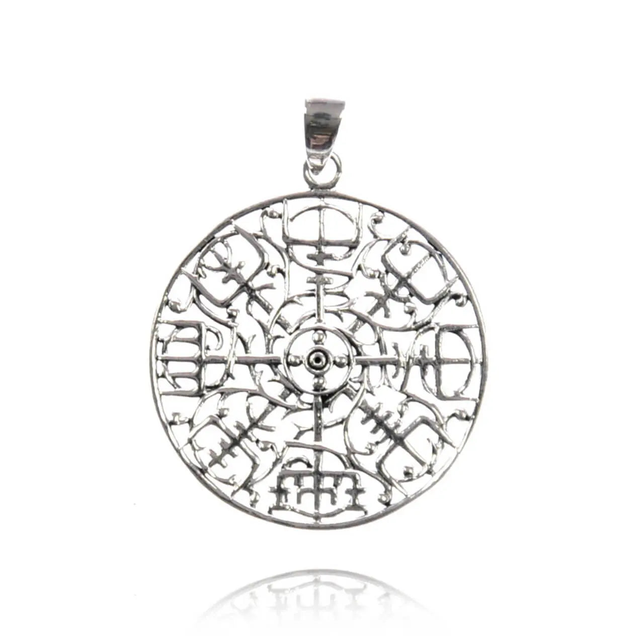 Rune der Unwiderstehlichkeit Wikinger Sillberanhänger Vegvisir Schmuck