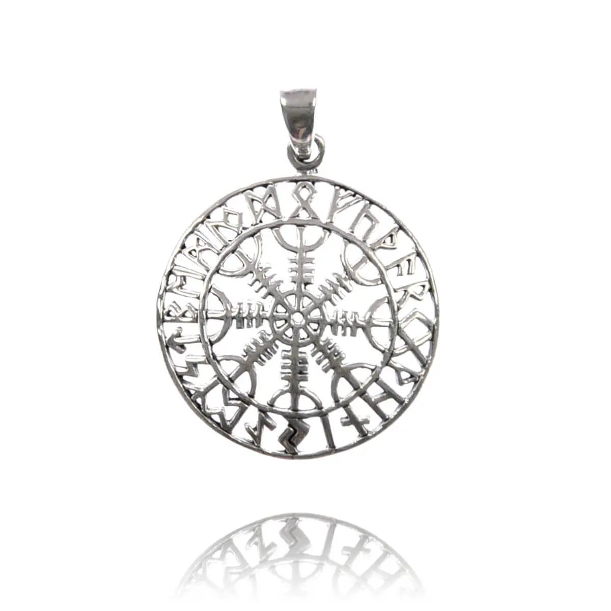Futhark Kettenanhänger Silber Wikinger Edda