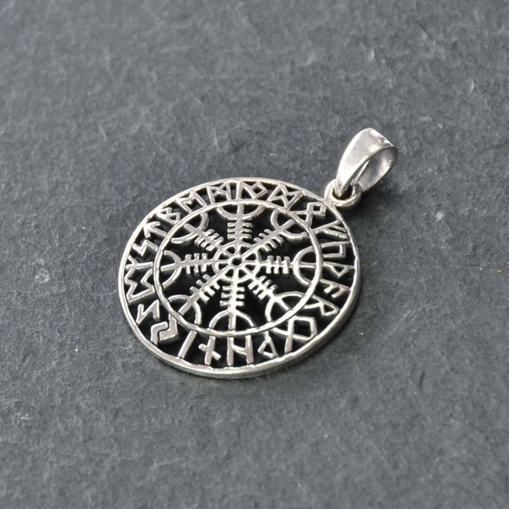 Futhark Kettenanhänger Silber Wikinger Edda