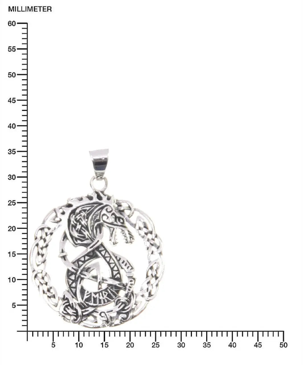 Fenriswolf Silberanhänger Wikinger Schmuck Fenrir