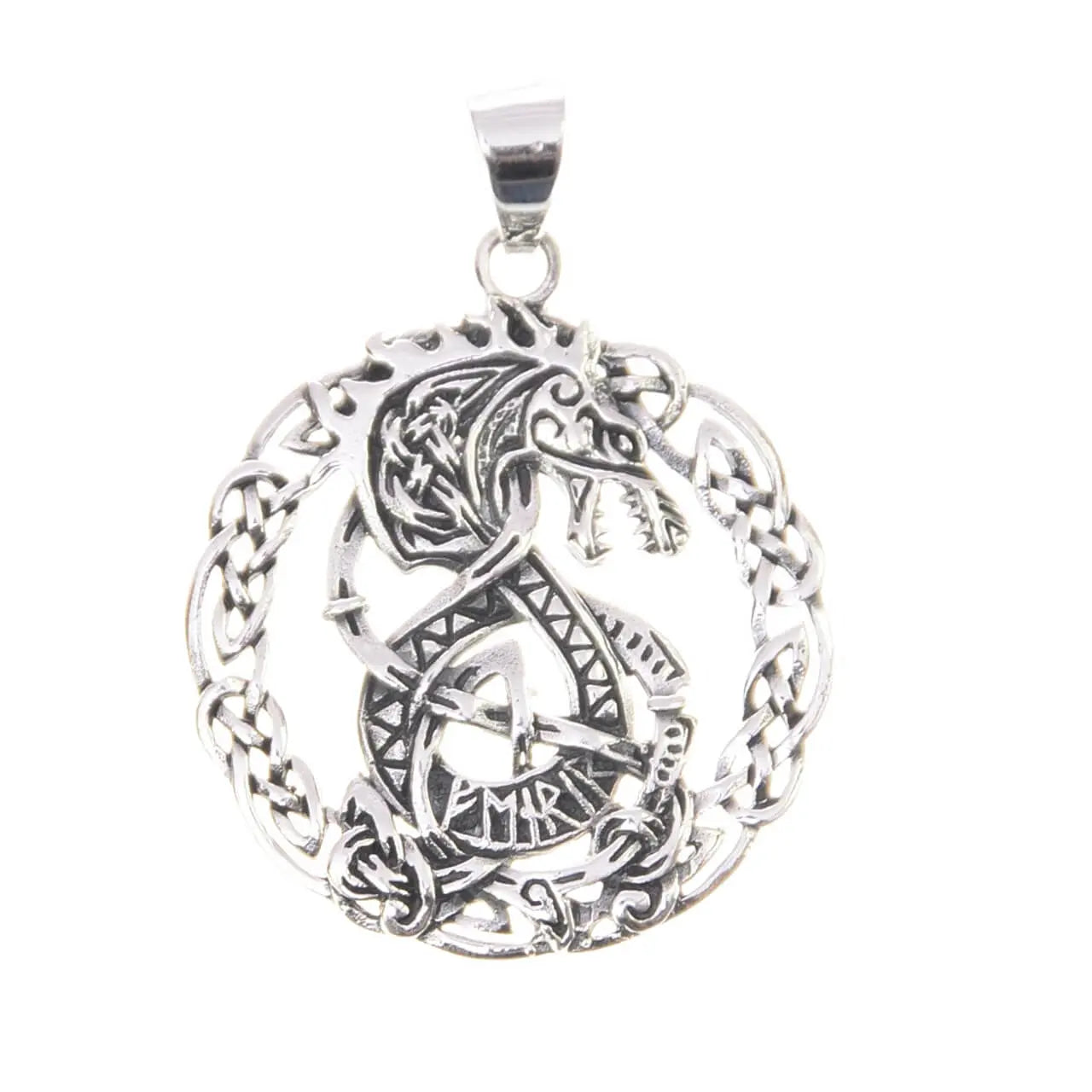 Fenriswolf Silberanhänger Wikinger Schmuck Fenrir