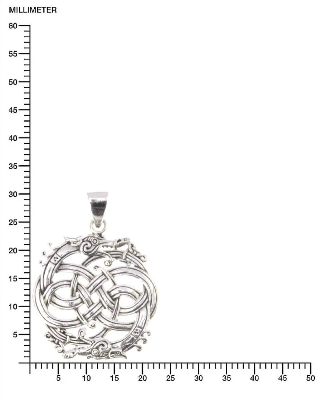 Drache Wikinger Schmuck Silber Amulett