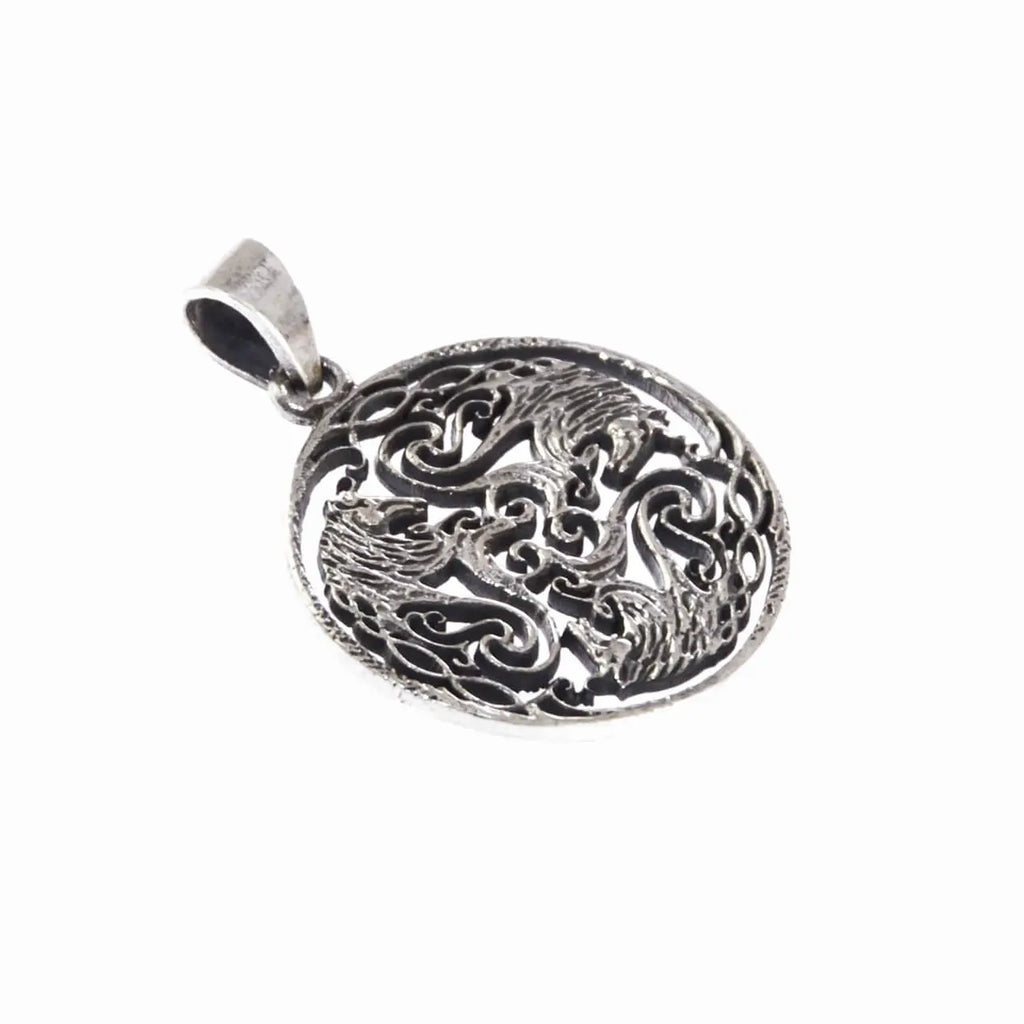 Keltischer Pferde-Silberanhänger 925er Silber Schmuck Anhänger
