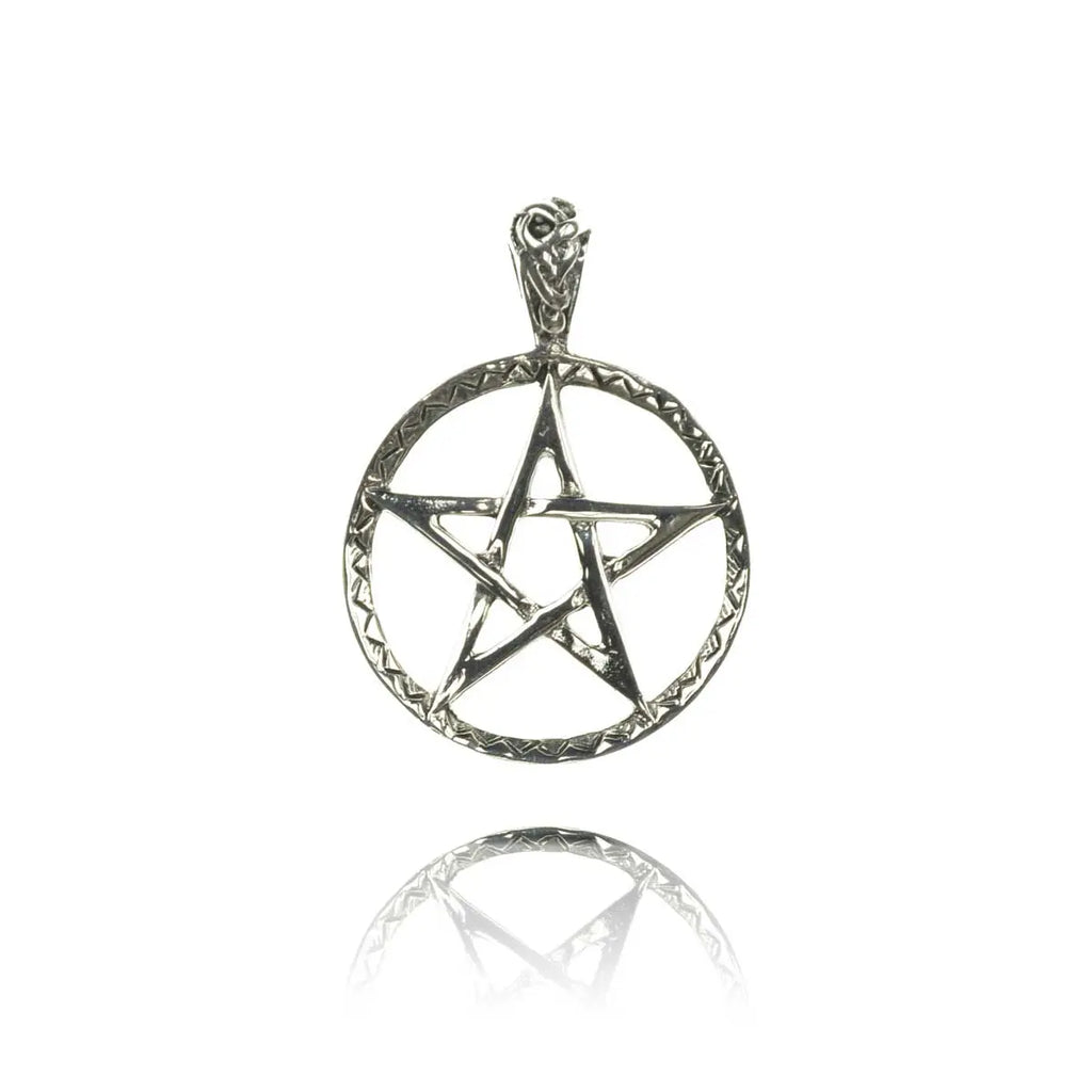 Pentagramm offen Silber Anhänger SCHMUCK
