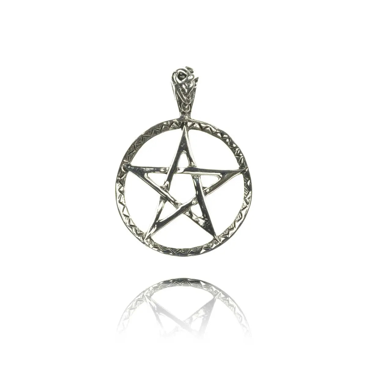 Pentagramm offen Silber Anhänger SCHMUCK