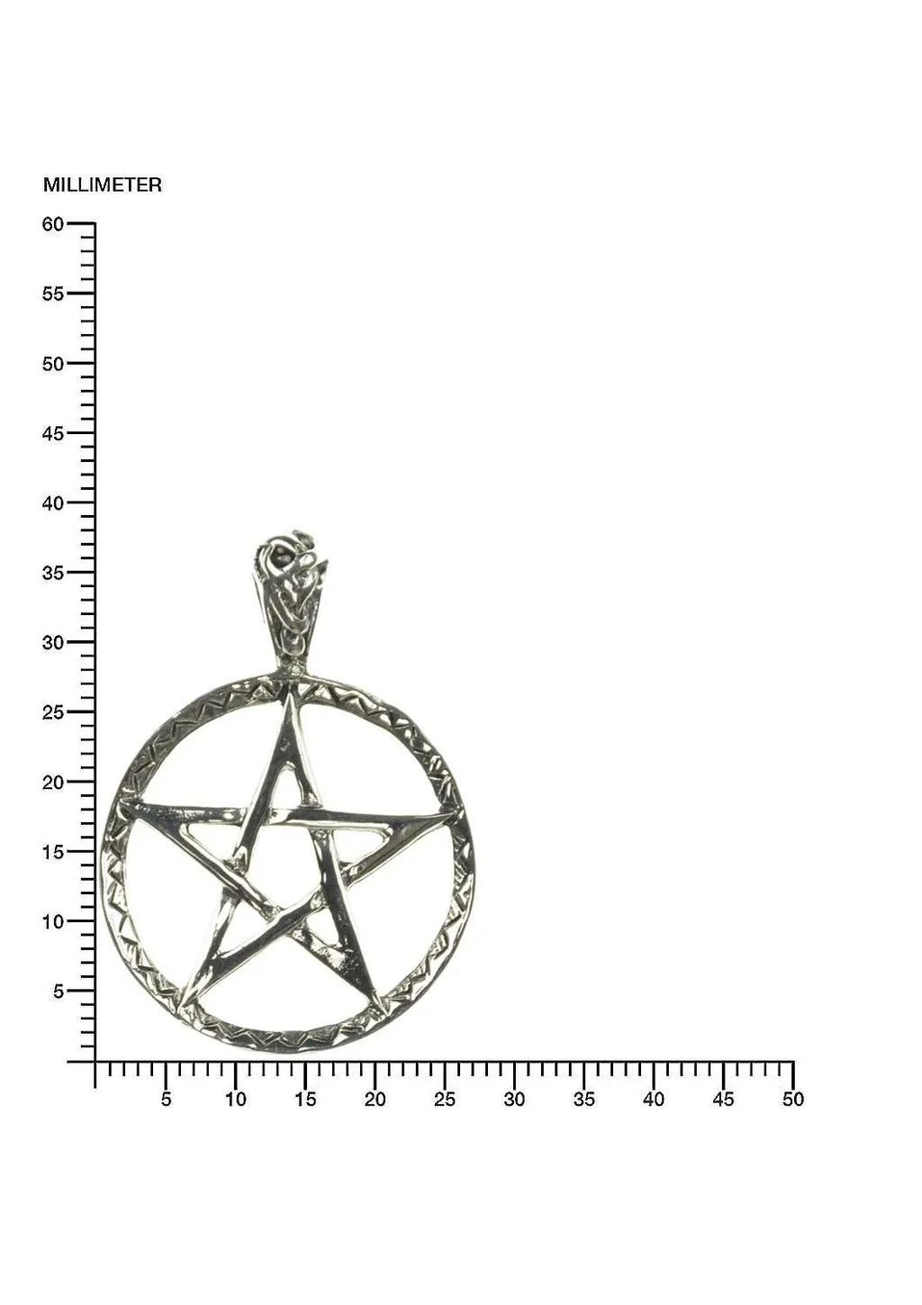 Pentagramm offen Silber Anhänger SCHMUCK