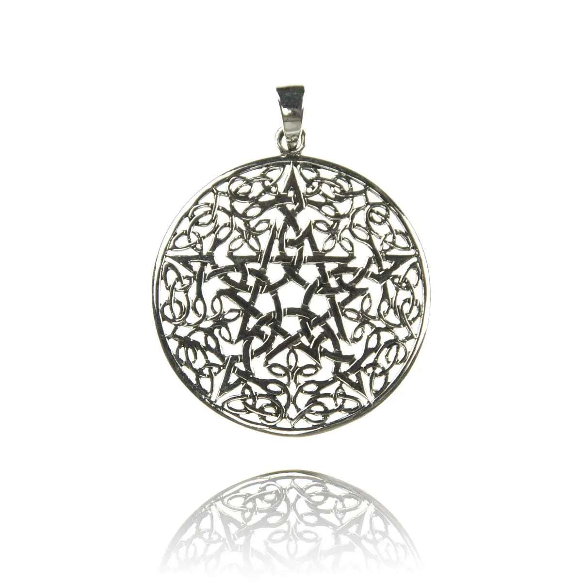 Pentagramm Keltische Knoten Silberanhänger 925 Silber Schmuck Silberanhänger