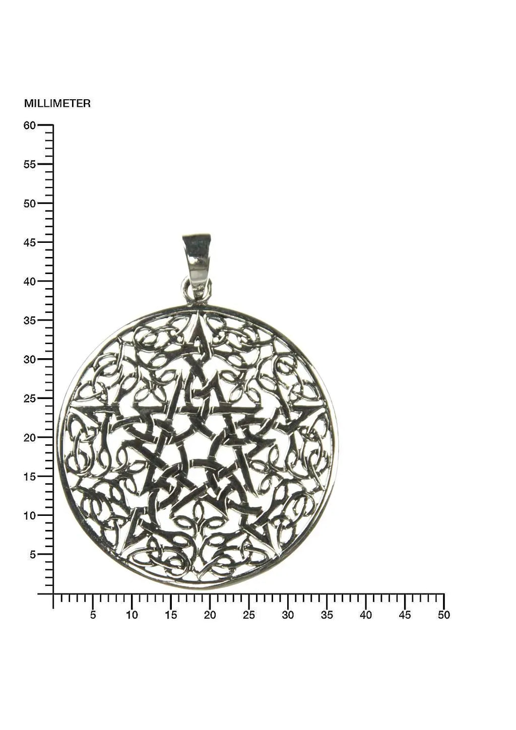 Pentagramm Keltische Knoten Silberanhänger 925 Silber Schmuck Silberanhänger