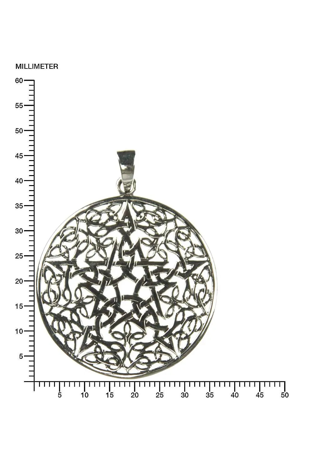 Pentagramm Keltische Knoten Silberanhänger 925 Silber Schmuck Silberanhänger