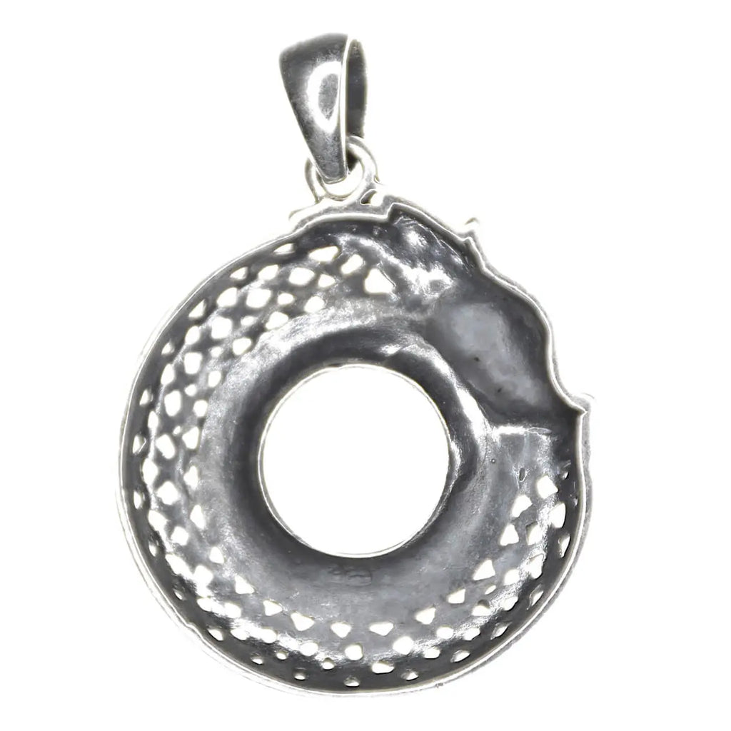 Ouroboros Silberanhänger Drache Futhark 925 Silber