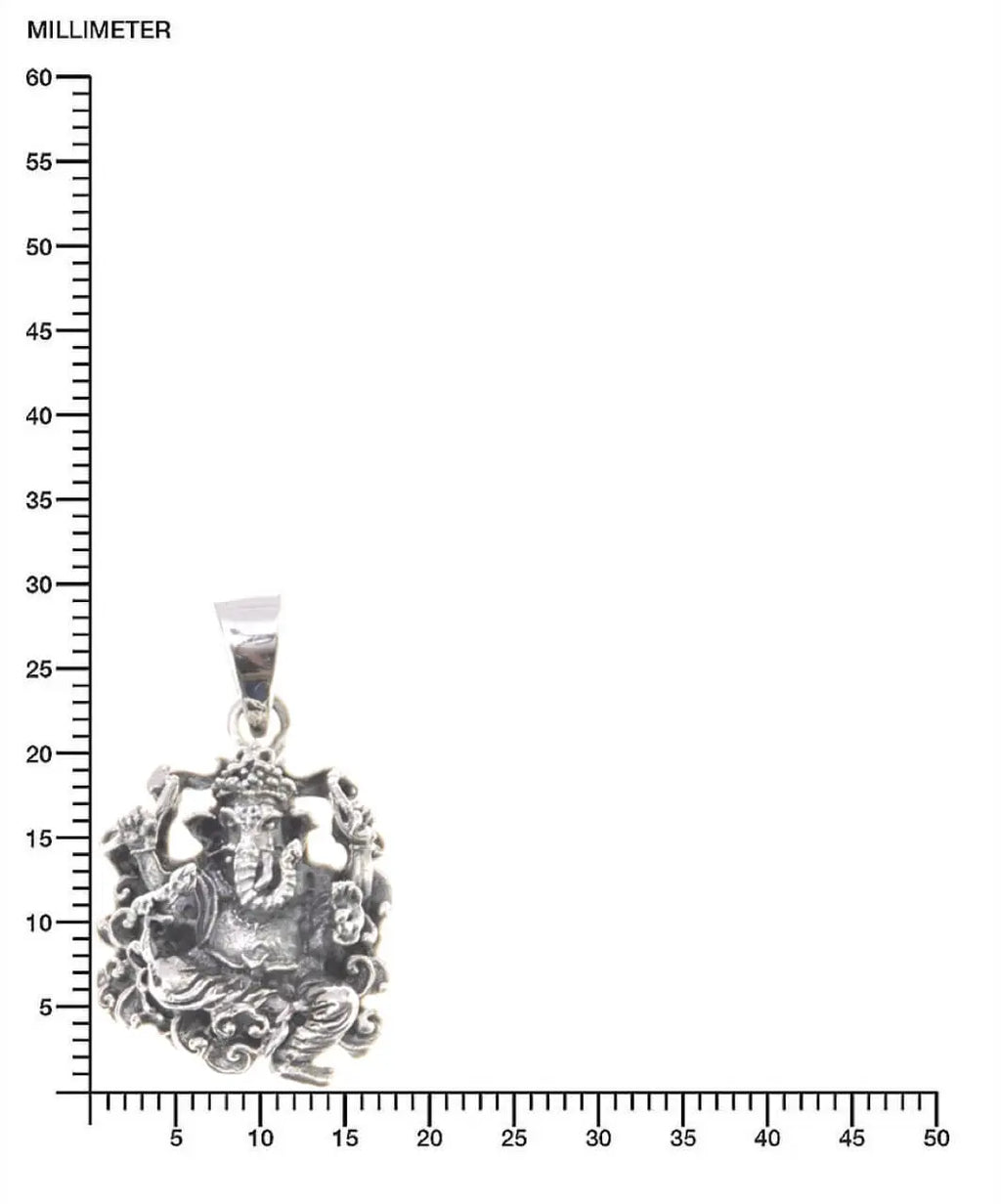 Ganesha Silberanhänger Hindu Goa Schmuck