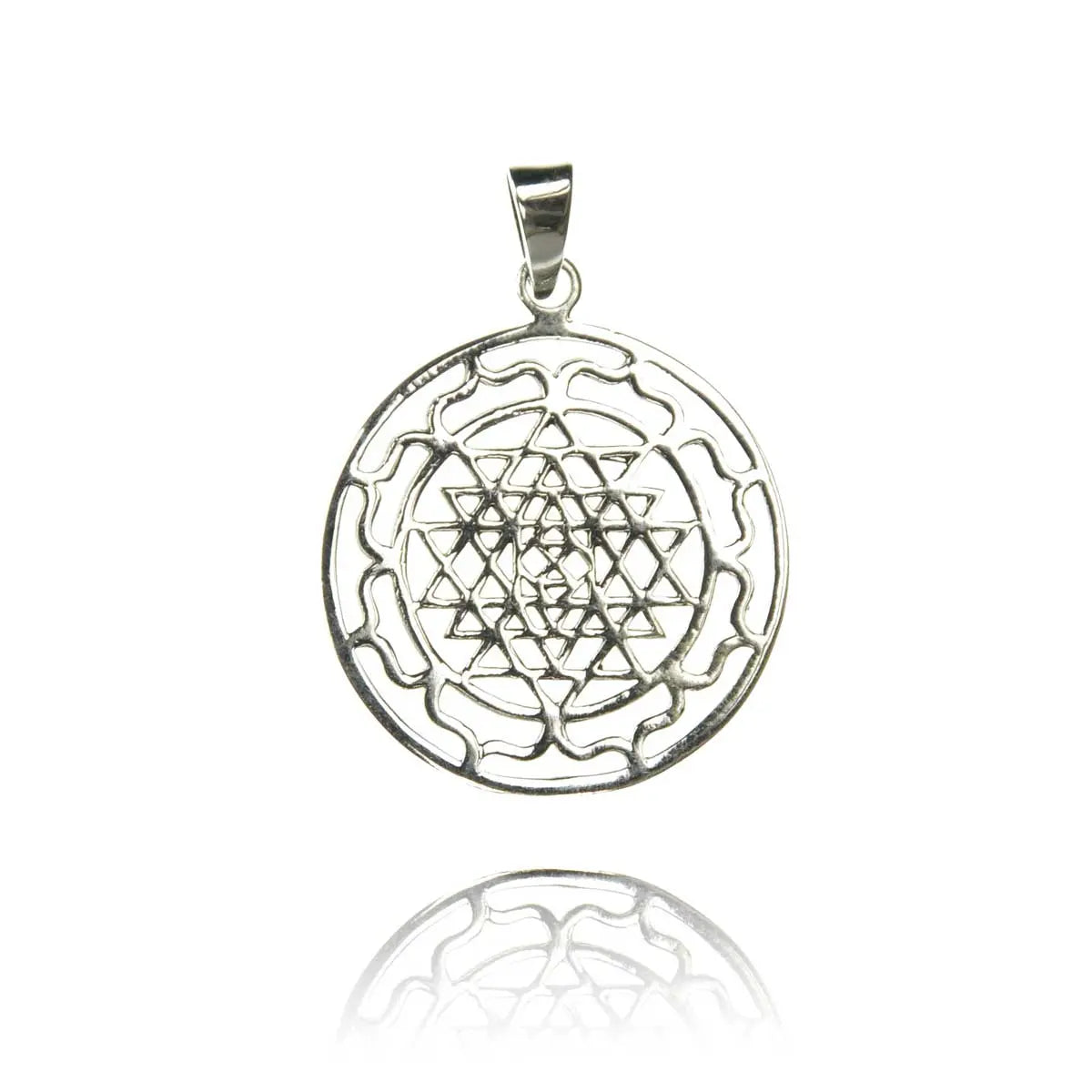 Sri Yantra Anhänger Silberschmuck