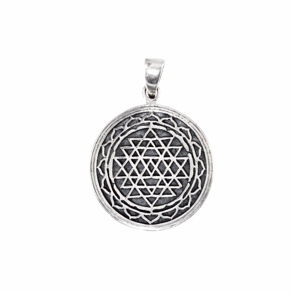 Sri Yantra Anhänger Silberschmuck