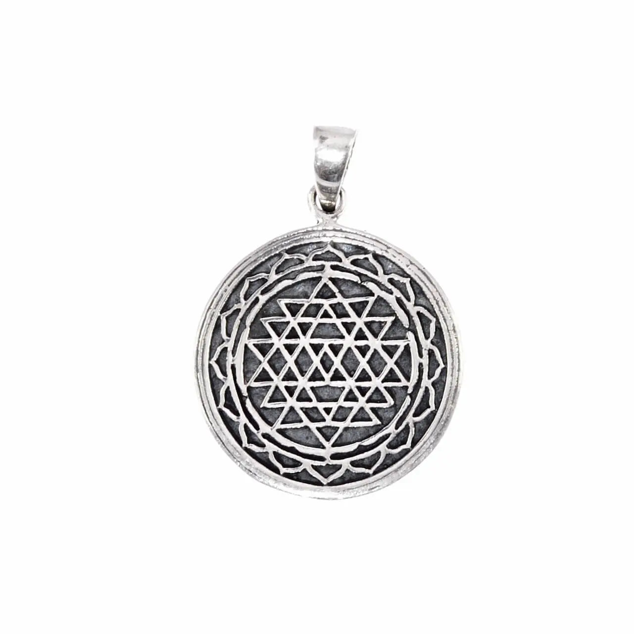 Sri Yantra Anhänger Silberschmuck