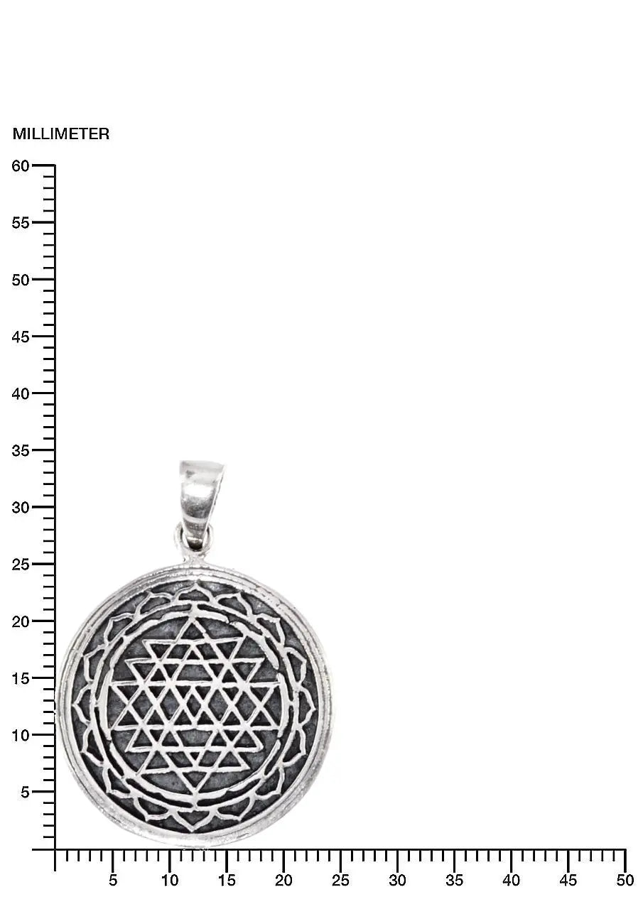 Sri Yantra Anhänger Silberschmuck