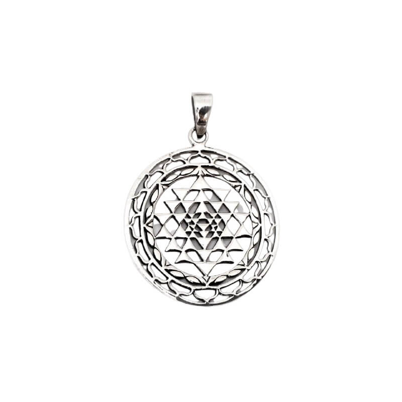 Sri Yantra Anhänger Silberschmuck